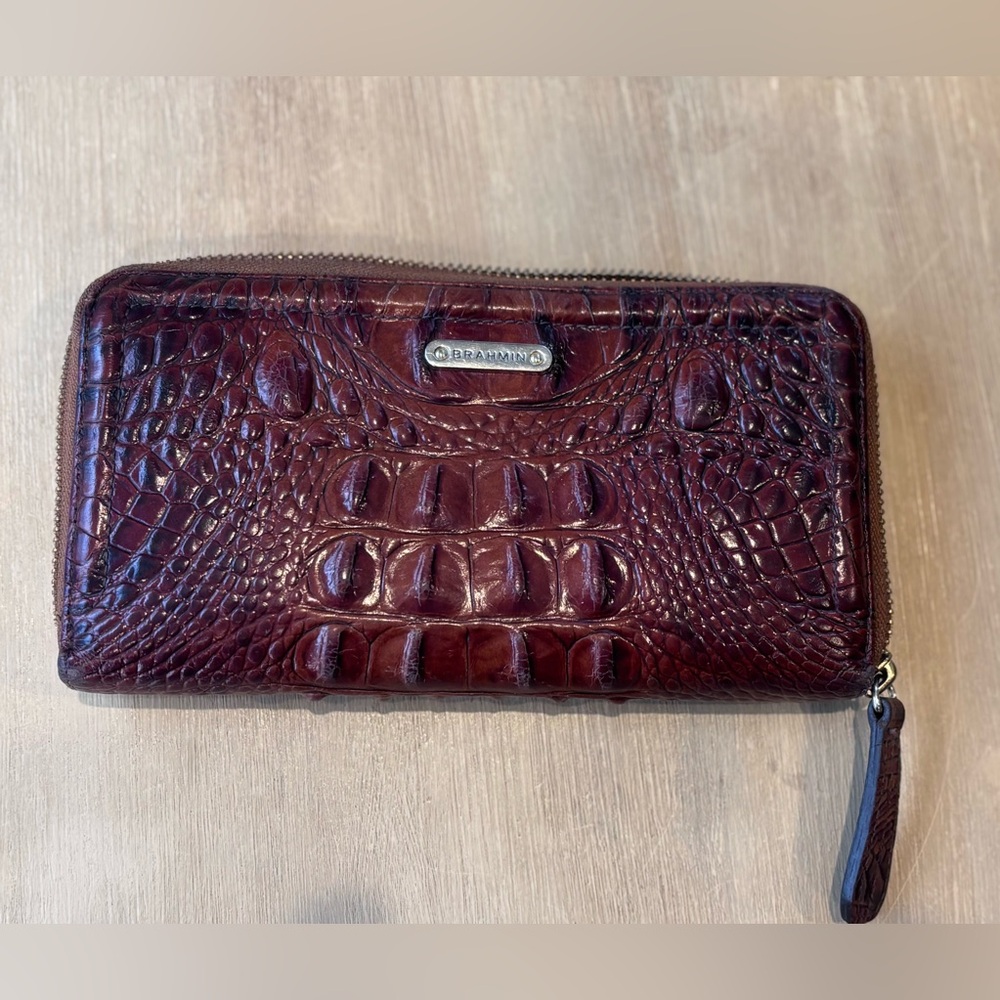 Brahmin Croc-Embossed Wallet
